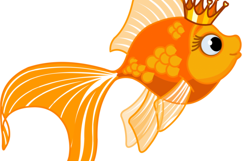 Золотая рыбка картинка для детей