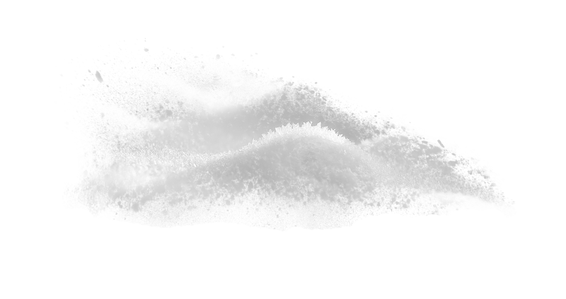 Сугробы снега на прозрачном фоне