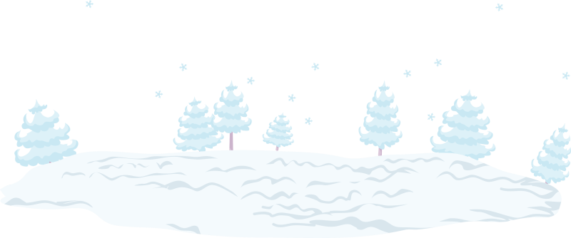 Сугробы на прозрачном фоне