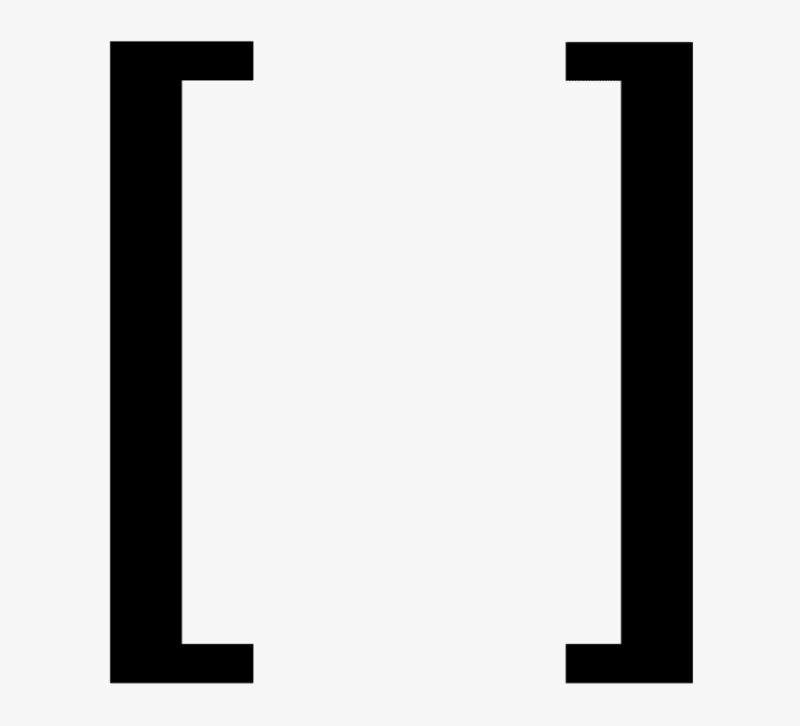 Значок квадратная скобка