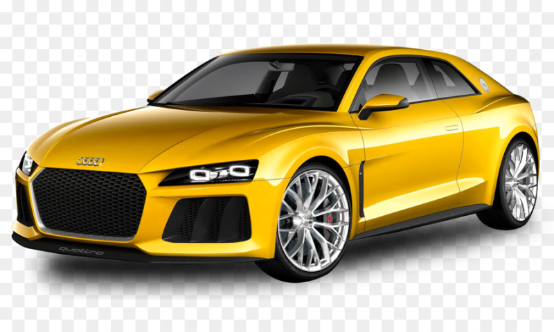 Ауди кватро желтая