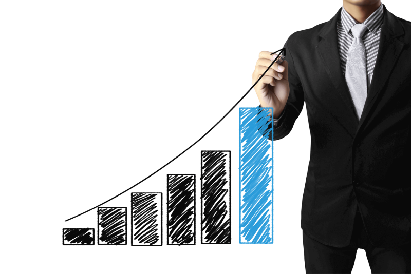 Бизнесмен на белом фоне