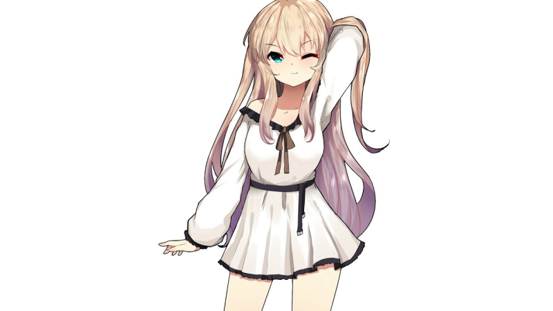 Аниме на белом фоне