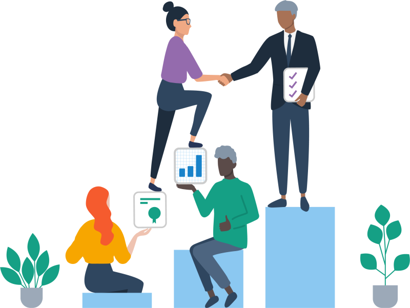 Предпринимательство на прозрачном фоне