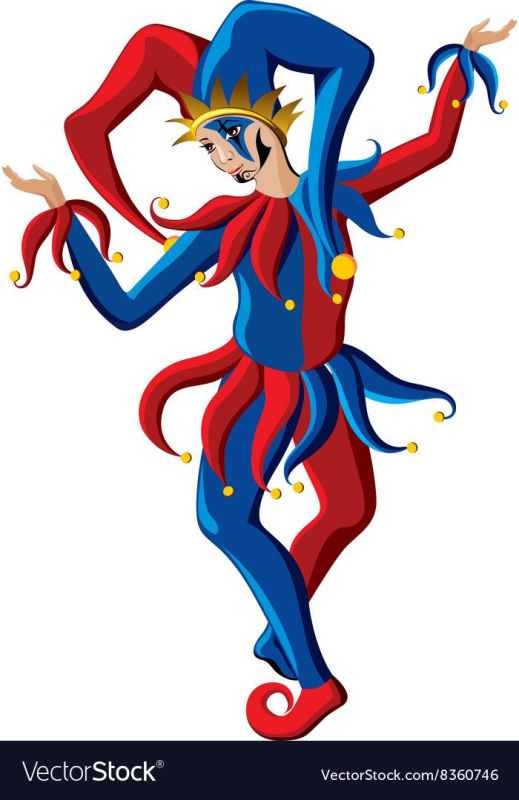 Шут на прозрачном фоне