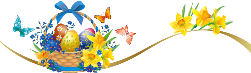 Пасхальный орнамент на прозрачном фоне