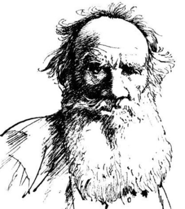 Л Н толстой портрет черно белый