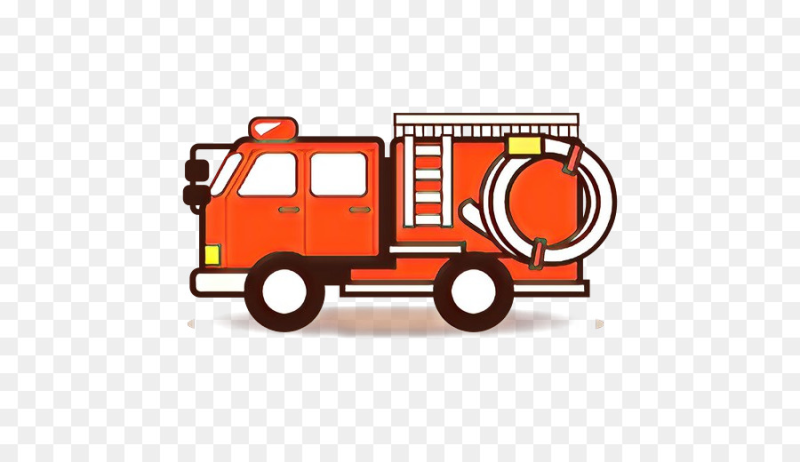 Пожарная машина без фона