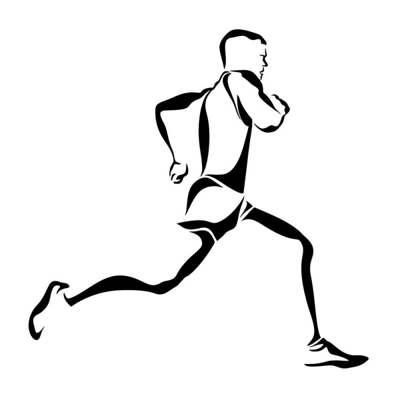 Силуэты людей в движении