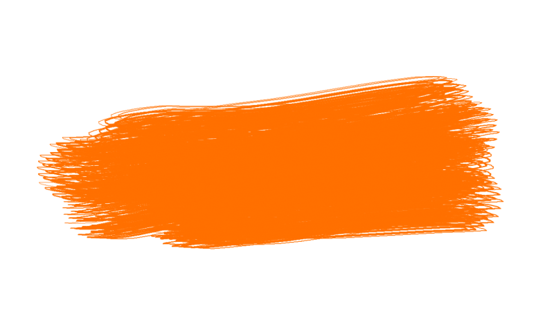 Мазок кисти оранжевый