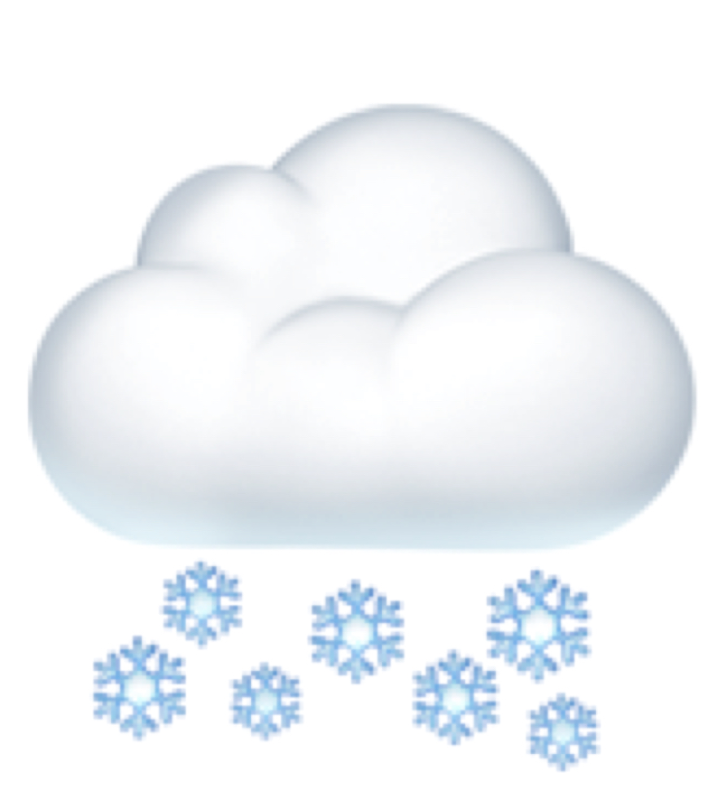 Облако со снежинками
