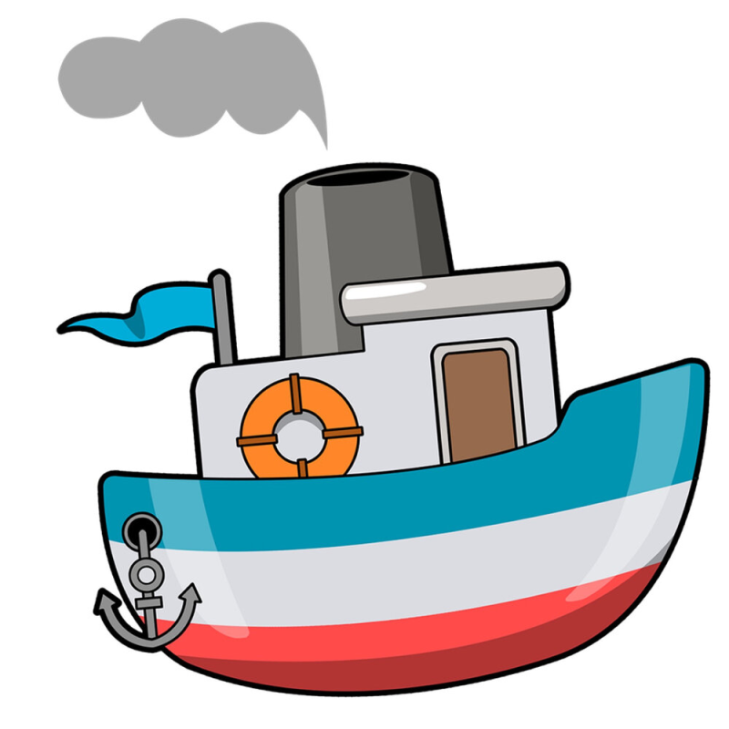 Корабль мультяшный