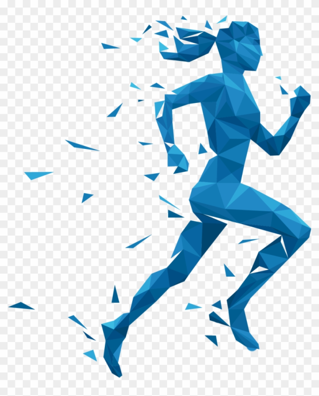 Силуэт бегущего человека