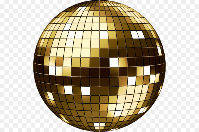 Золотой зеркальный шар