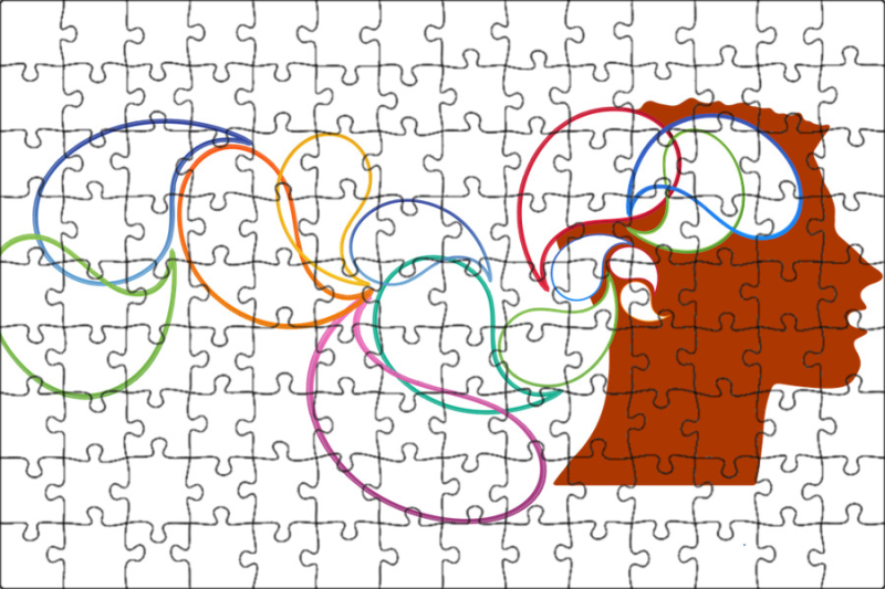 Мышление на белом фоне