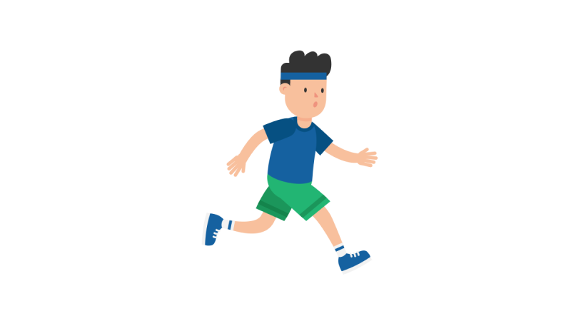 Бегущий человек без фона