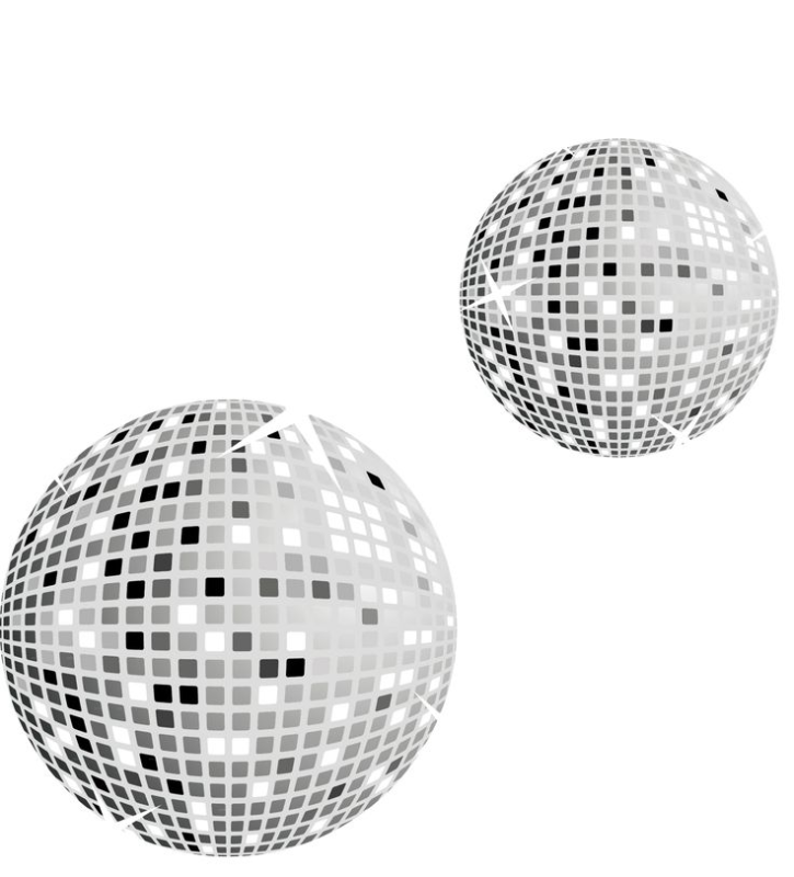 Дискошар на прозрачном фоне