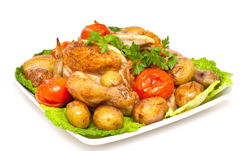 Казан кебаб с курицей