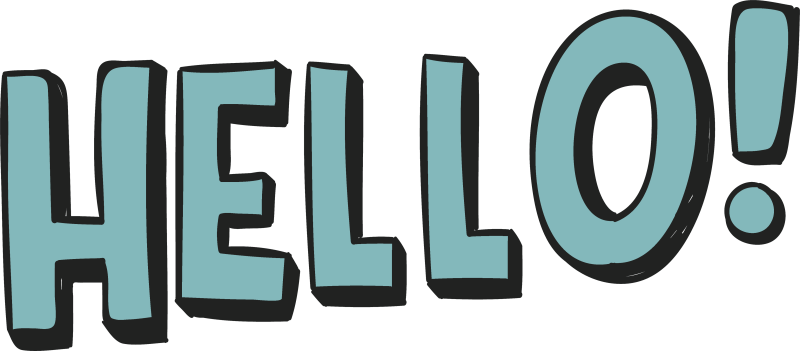Красивая надпись hello
