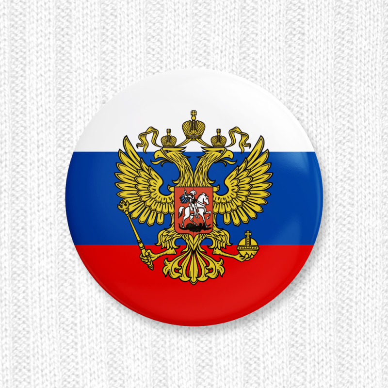 Круглый значок России