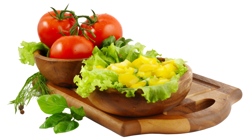 Овощи на тарелке