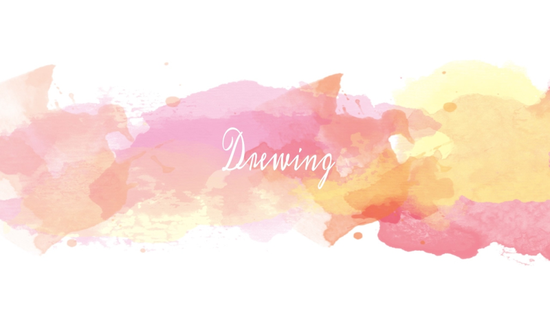 Акварельные разводы на белом фоне