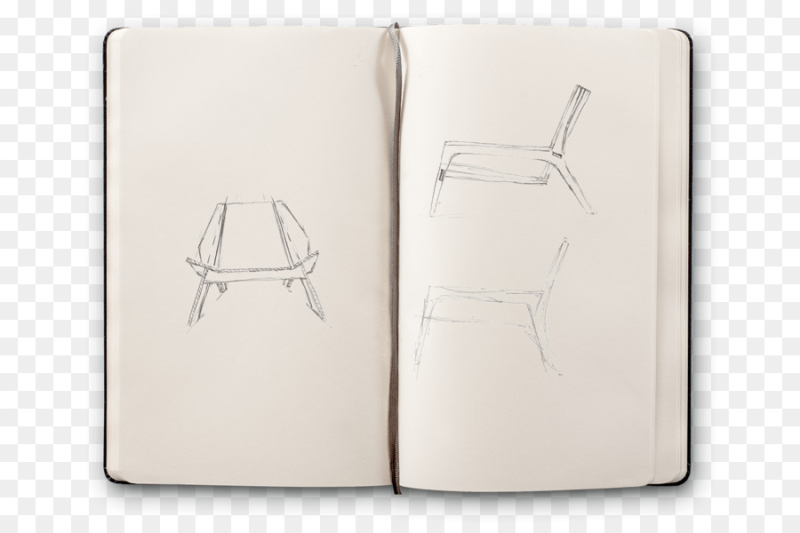 Скетчбук в открытом виде