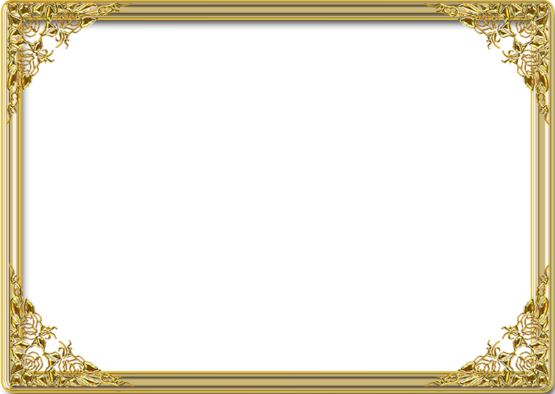 Рамка золото