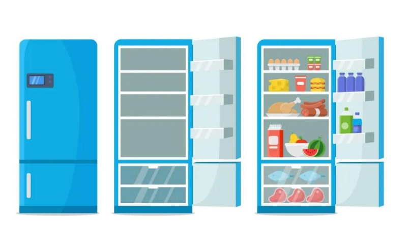 Холодильник на прозрачном фоне