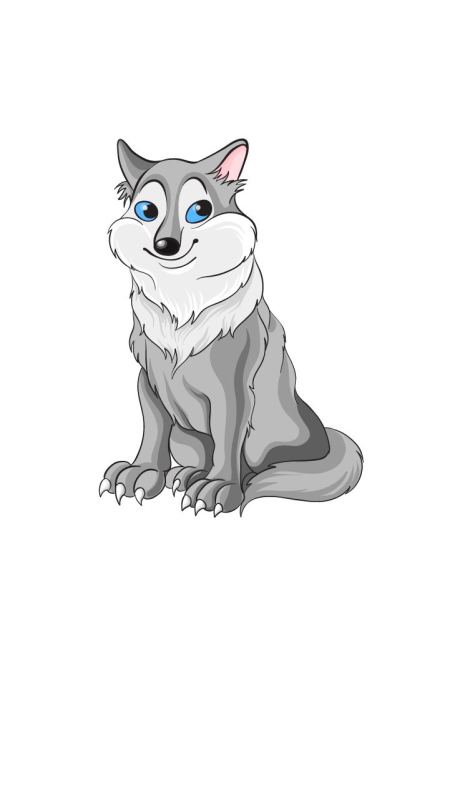 Изображение волка для детей