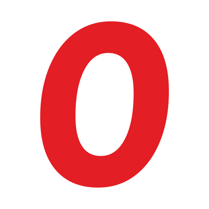 Цифра 0 для детей