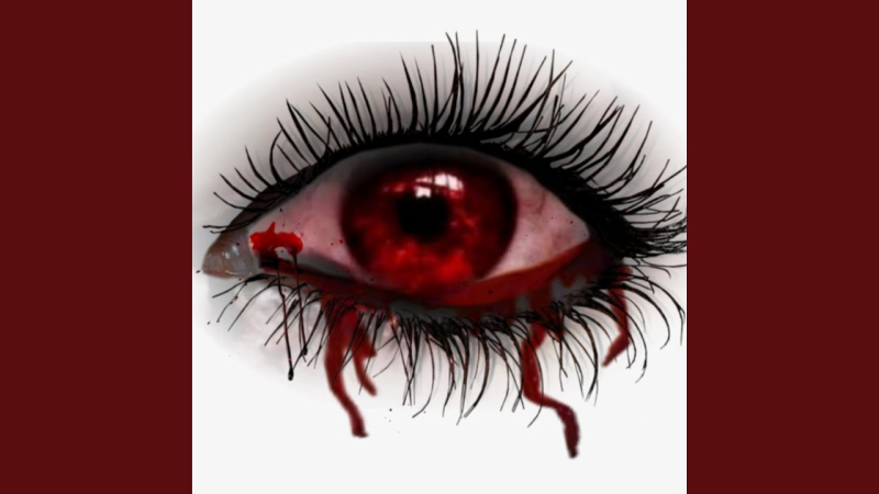 Страшные глаза на прозрачном фоне