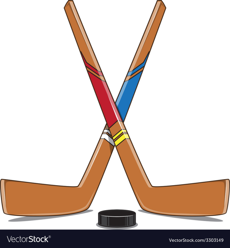 Хоккей клюшки вектор
