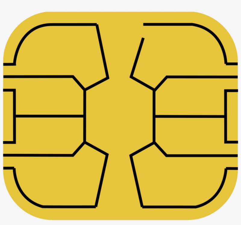 Чип на карте вектор