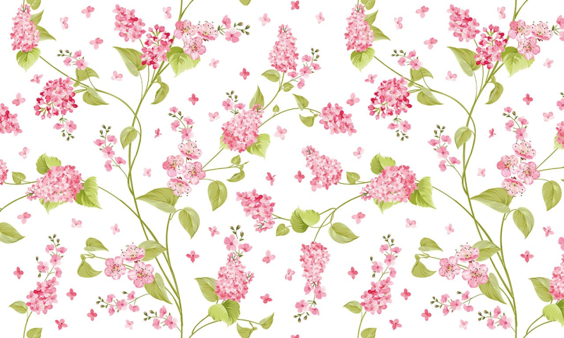 Принт цветы мелкие