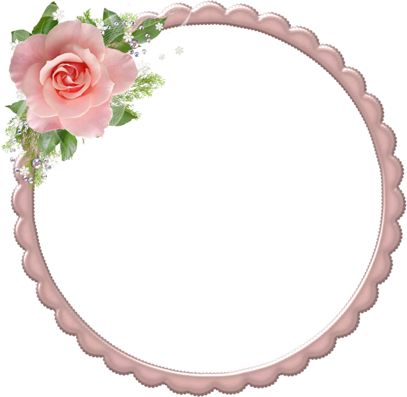 Красивая круглая рамочка