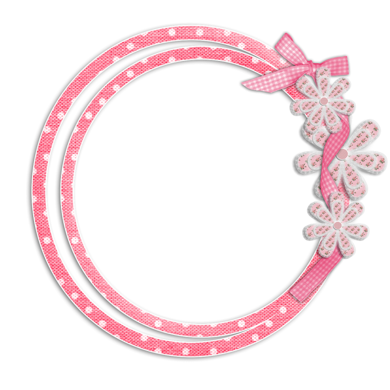 Красивая круглая рамочка