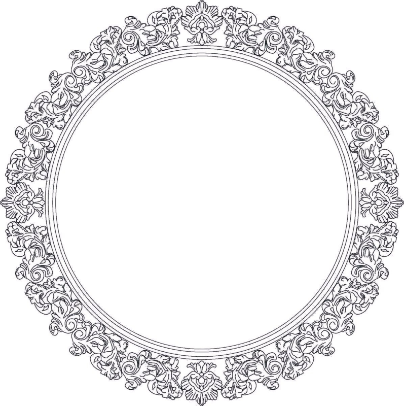 Круглый орнамент