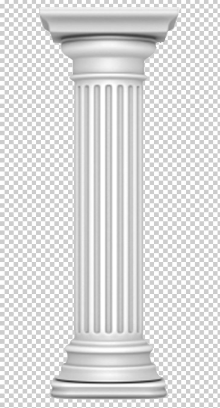 Флаг с колонами по бокам