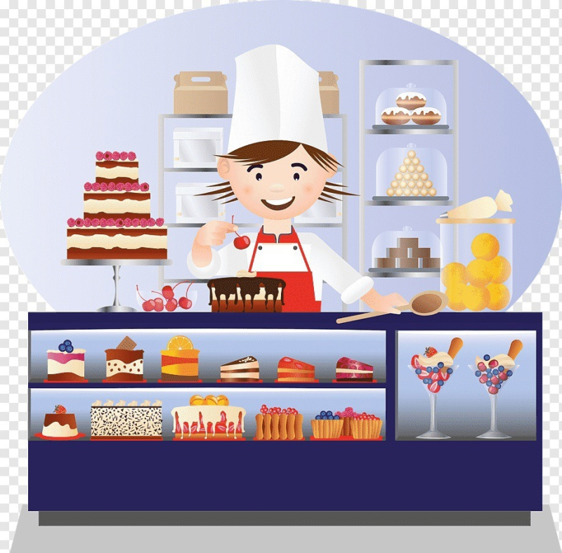 Кондитер иллюстрация