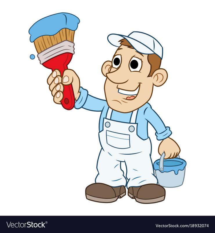 Маляр мультяшный