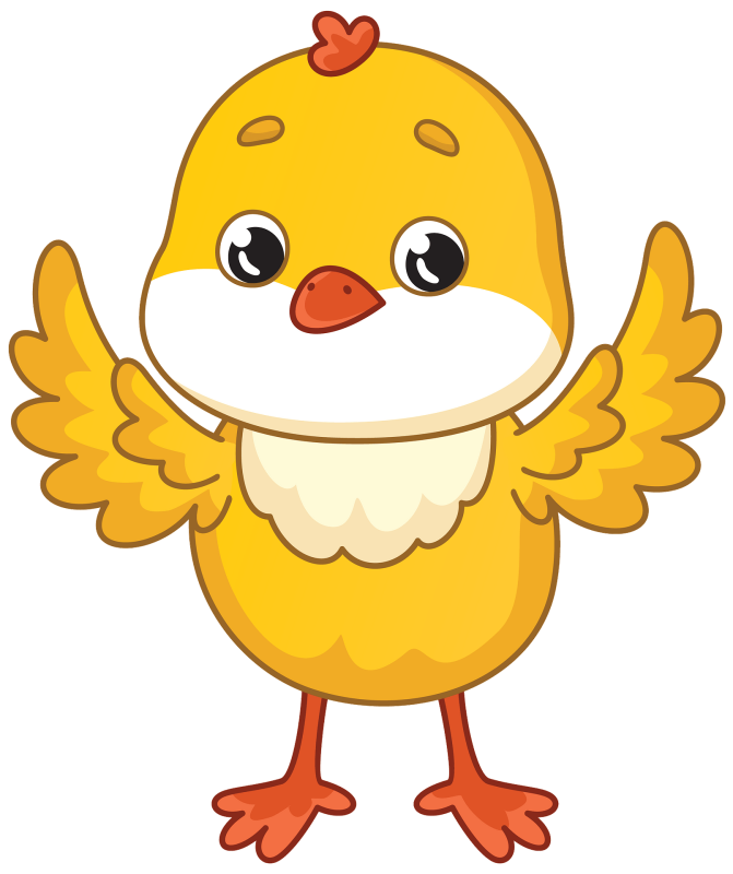 Цыплята мультяшные