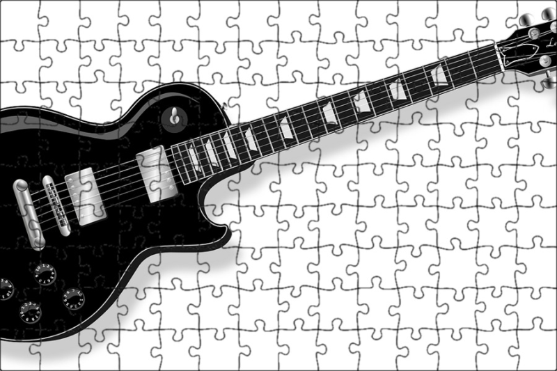 Гибсон гитара электро чёрная