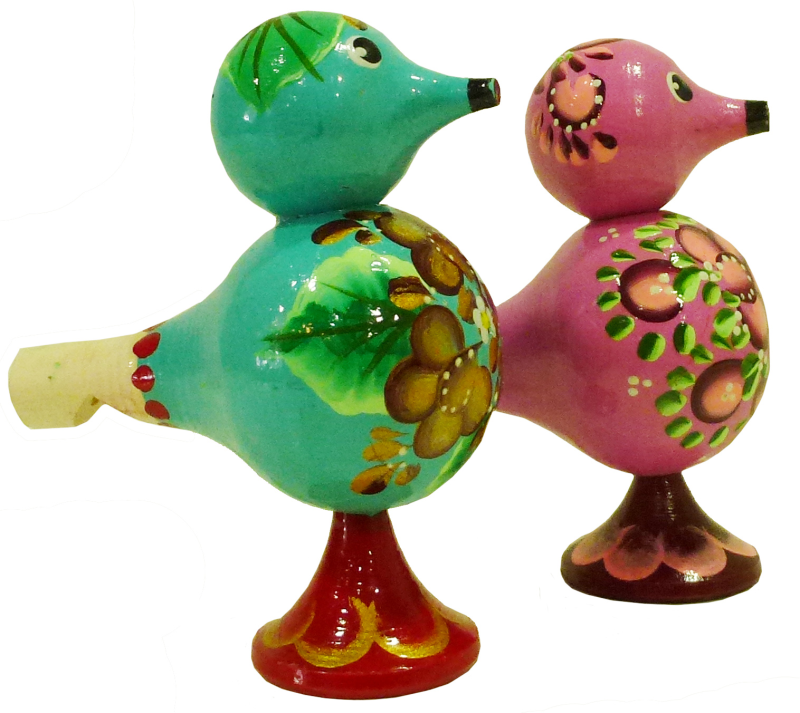 Ребенок со свистулькой