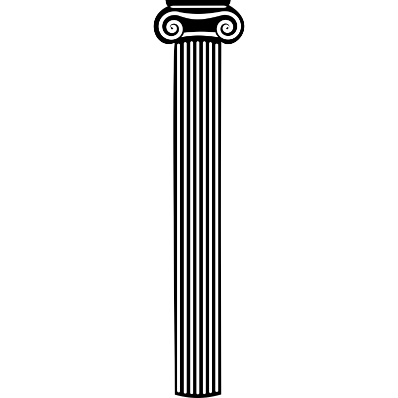 Греческая колонна вектор