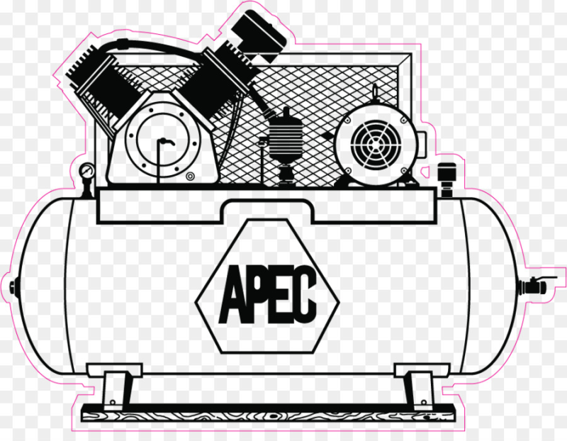 Схематичное изображение компрессора