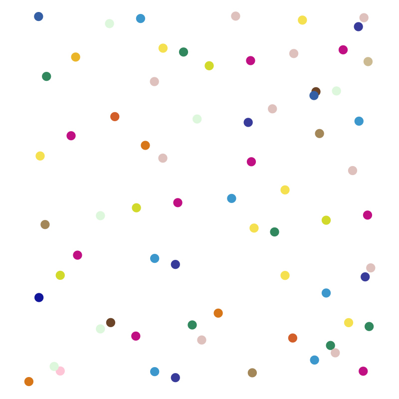 Фон с разноцветными точками