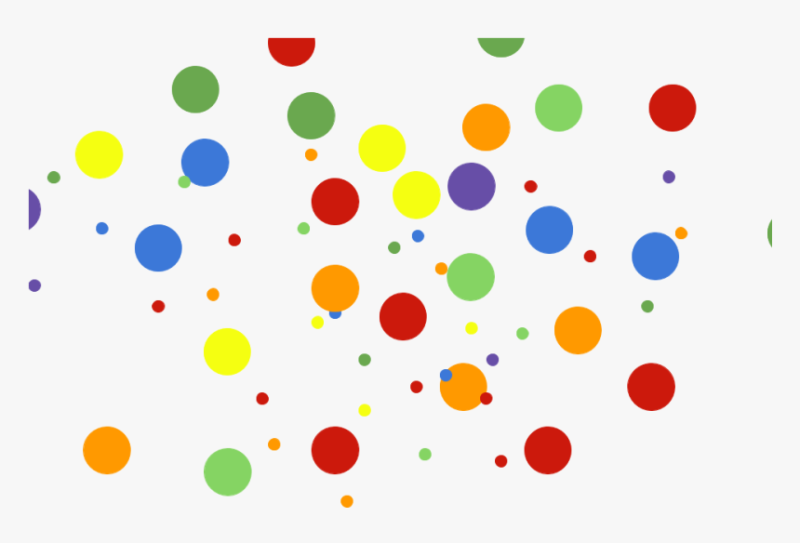 Цветные кружочки на белом фоне