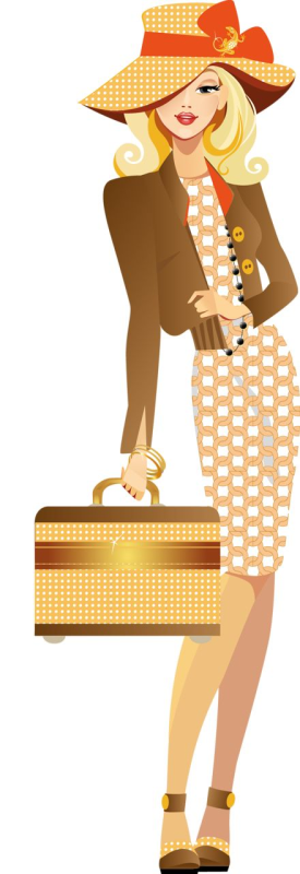 Модница иллюстрация