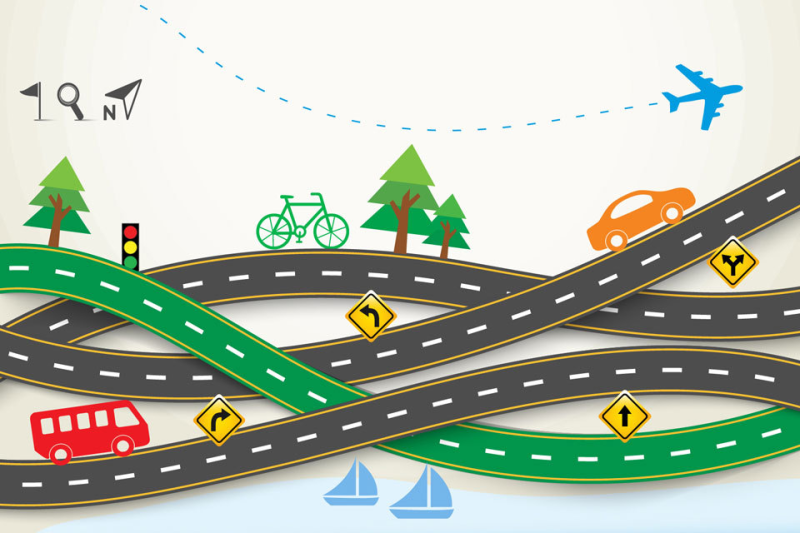 Дорога иллюстрация